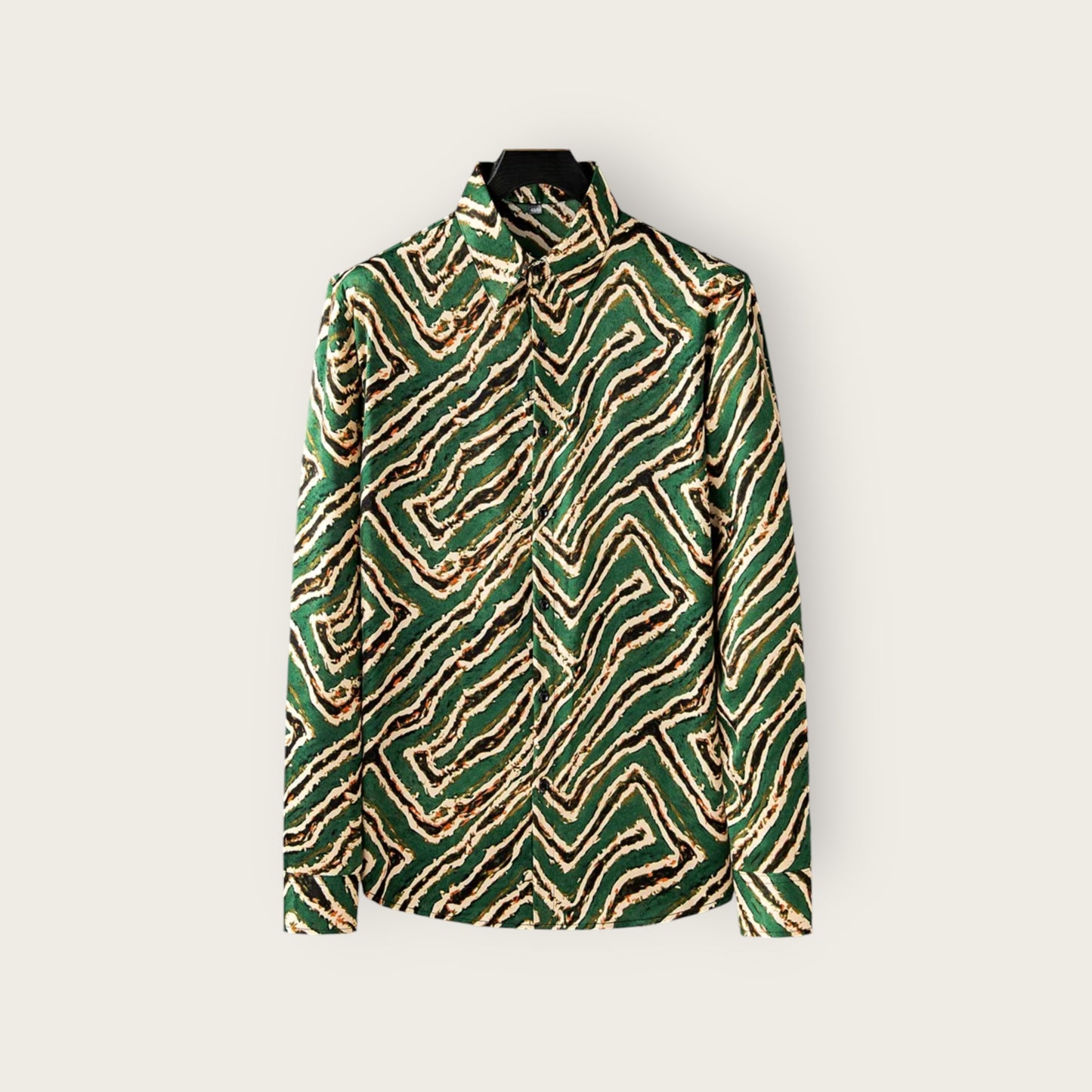 Emerald Maze Print Shirt